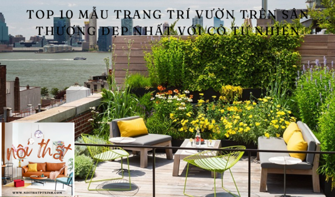 Top 10 mẫu trang trí vườn trên sân thượng đẹp nhất với cỏ tự nhiên